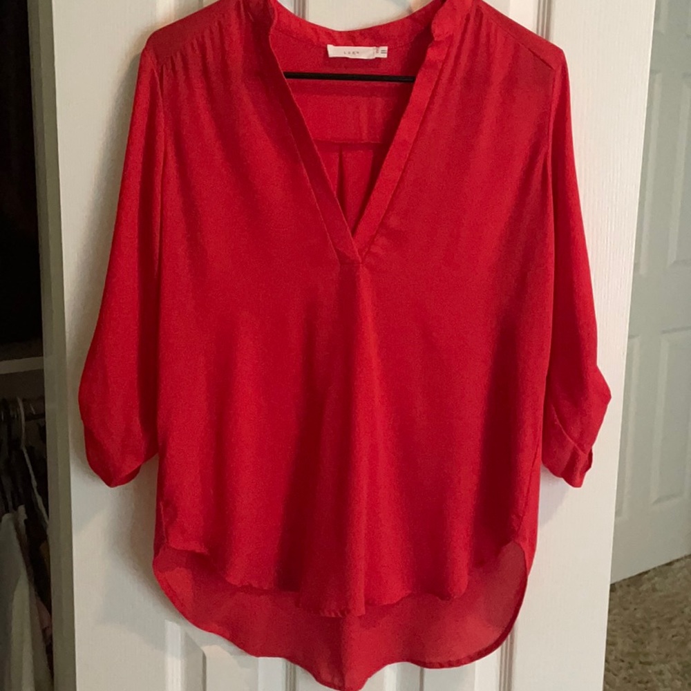 Lush red blouse